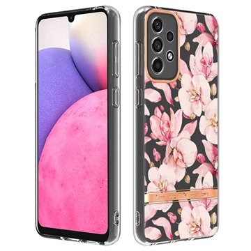 Flower Serie Samsung Galaxy A33 5G TPU Hülle - Rosa Gardenie