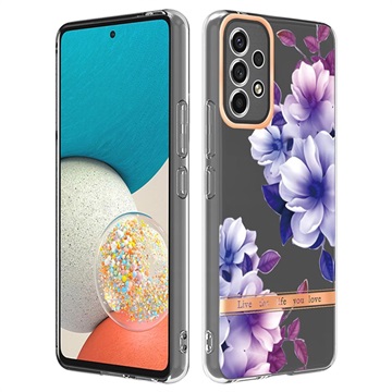 Flower Serie Samsung Galaxy A53 5G TPU Hülle - Lila Begonie