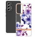 Flower Serie Samsung Galaxy A53 5G TPU Hülle - Lila Begonie