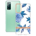 Flower Serie Samsung Galaxy S20 FE TPU Hülle - Blaue Pfingstrose