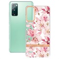 Flower Serie Samsung Galaxy S20 FE TPU Hülle - Rosa Gardenie