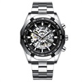 Fngeen Elegante Mechanische Herrenuhr - Schwarz