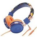 Faltbarer On-Ear Stereo Kinder Kopfhörer B2 - 3.5mm - Orange / Blau