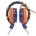 Faltbarer On-Ear Stereo Kinder Kopfhörer B2 - 3.5mm - Orange / Blau