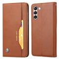 Card Set Serie Samsung Galaxy S23+ 5G Wallet Hülle - Braun