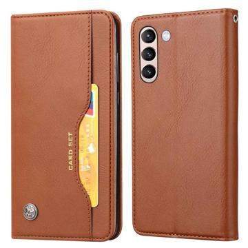 Card Set Serie Samsung Galaxy S23+ 5G Wallet Hülle - Braun