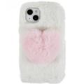 Plush Heart iPhone 14 Plus TPU Hülle - Weiß