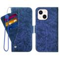 Drehbarer Cardholder iPhone 14 Plus Wallet Hülle mit Kartenhalter - Blau
