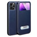 Dual View iPhone 14 Pro Leder Flip Case