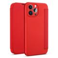 Schlanker Stil iPhone 14 Pro Flip Case - Rot