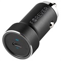 Forever CC-06 Auto-Schnellladegerät - USB-C, 20W - Schwarz