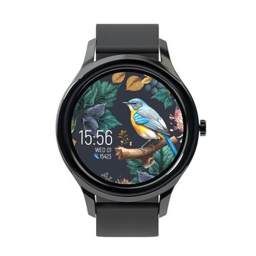 Forever ForeVive 3 SB-340 Wasserdichte Smartwatch - Silikon und magnetisches Maschenarmband - Schwarz
