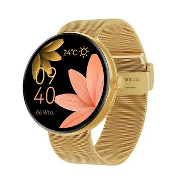 Forever Forevive 5 SB-365 Mode Smartwatch für Frauen - Mesh-Armband - Gold