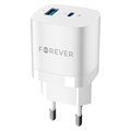 Forever GaN TC-05 Snell Wand-ladegerät - USB, USB-C - 33W