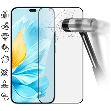 Honor 200 Lite Full Cover Panzerglas - 9H - Schwarz Rand