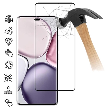 Honor Magic7 Lite Full Cover Panzerglas - 9H - Schwarz Rand
