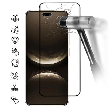 Huawei Nova 14 Ultra Vollabdeckung Panssarilasi - 9H - Schwarzer Rand