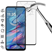 Motorola Moto G45 Full Cover Panzerglas - 9H - Schwarz Rand