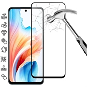 Oppo A79/A2 Full Cover Panzerglas - 9H - Schwarz Rand