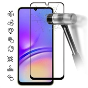 Samsung Galaxy A05 Full Cover Panzerglas - 9H - Schwarz Rand