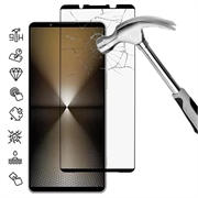 Sony Xperia 1 VII Vollabdeckung Panzerglas - 9H - Schwarzer Rand