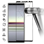 Sony Xperia 5 V Full Cover Panzerglas - 9H - Schwarz Rand