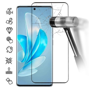 Vivo V29 Full Cover Panzerglas - 9H - Schwarz Rand