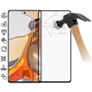 Xiaomi 11T/11T Pro Full Cover Panzerglas - 9H - Schwarz Rand