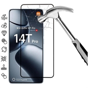 Xiaomi 14T/14T Pro Full Cover Panzerglas - 9H - Schwarz Rand