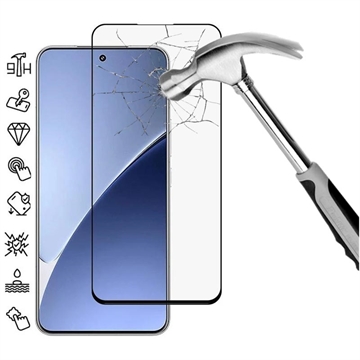 Xiaomi 15 Pro Full Cover Panzerglas - 9H - Schwarz Rand
