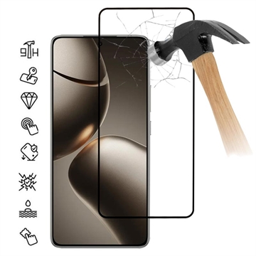 Xiaomi 15T/15T Pro Vollabdeckung Panzerglas - 9H - Schwarzer Rand