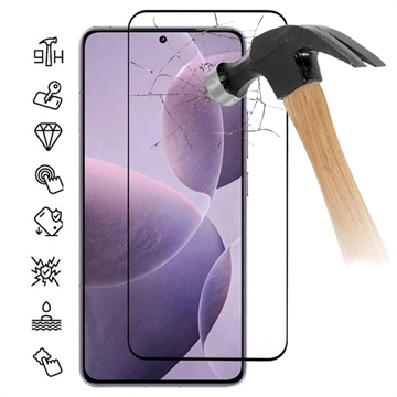 Xiaomi Redmi K70/K70 Pro/Poco F6 Pro Full Cover Panzerglas - 9H - Schwarz Rand