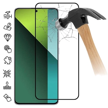 Xiaomi Redmi Note 13 Pro+ Full Cover Panzerglas - 9H - Schwarz Rand