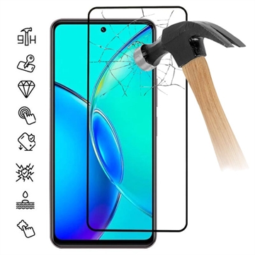 vivo Y27s Full Cover Panzerglas - Schwarz Rand