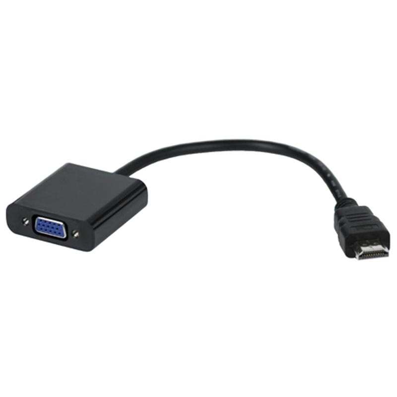 Mini HDMI Zu VGA Adapter Konverter Unterstützt Audio Und Video 1080P Weiß