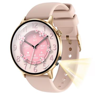G34 1,32" AMOLED Smart Watch mit Bluetooth-Anrufe, Gesundheitsüberwachung & Fitness-Tracking - Pink