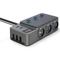 GC06 Hochleistungs-Autoladeadapter - 3 Buchsen, USB-A, PD USB-C - 120W