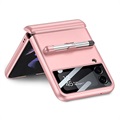 GKK Samsung Galaxy Z Flip3 5G Hybrid Case mit Eingabestift - Rosa