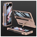 GKK Magnetic Fold Samsung Galaxy Z Fold3 5G Hybrid Case mit Stiftschlitz - Gold
