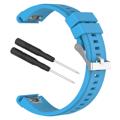 Garmin Fenix 5X/Fenix 3 HR/Quatix 3/D2 Soft Silikonarmband - Baby Blau