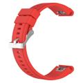 Garmin Fenix 5X/Fenix 3 HR/Quatix 3/D2 Soft Silikonarmband - Rot
