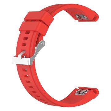 Garmin Fenix 5X/Fenix 3 HR/Quatix 3/D2 Soft Silikonarmband - Rot