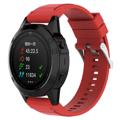 Garmin Fenix 5X/Fenix 3 HR/Quatix 3/D2 Soft Silikonarmband - Rot