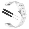 Garmin Fenix 5X/Fenix 3 HR/Quatix 3/D2 Soft Silikonarmband - Weiß