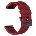 Garmin Fenix 7X/6X GPS/6X Pro Softes Silikonarmband - Rot