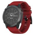 Garmin Fenix 7X/6X GPS/6X Pro Softes Silikonarmband - Rot