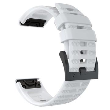 Garmin Fenix 7X/6X GPS/6X Pro Softes Silikonarmband - Weiß