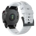 Garmin Fenix 7X/6X GPS/6X Pro Softes Silikonarmband - Weiß