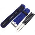 Garmin Forerunner 235/630/735 Zweifarbiges Silikon Sportarmband - Dunkel Blau