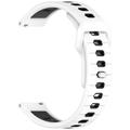 Garmin Vivoactive 6 Zweifarbiges Silikon Sportarmband - Weiß / Schwarz